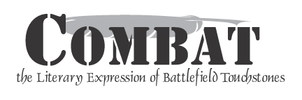 literary COMBAT magazine nameplate