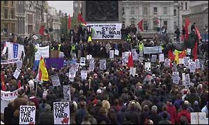 London war protesters