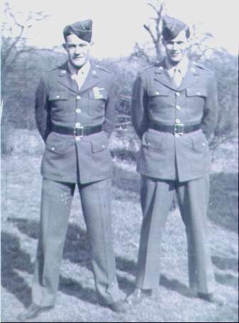 hat angles as worn by World War Two
armor (left) and infantry (right) soldiers