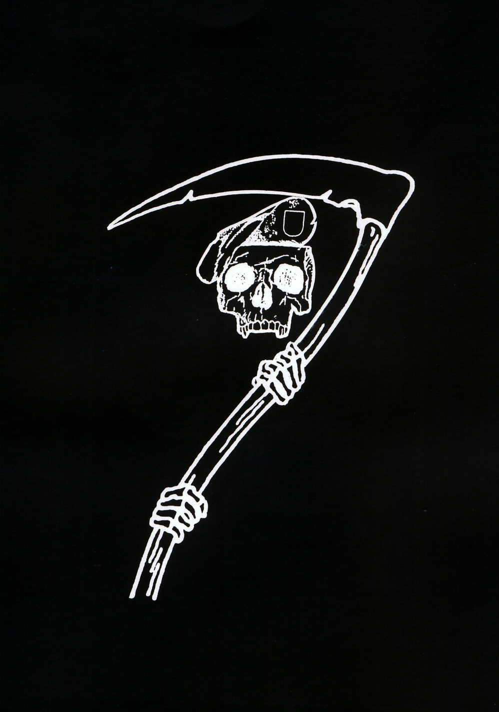 the Grim Reaper at port arms