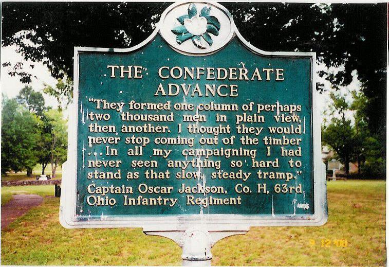 Confederate advance