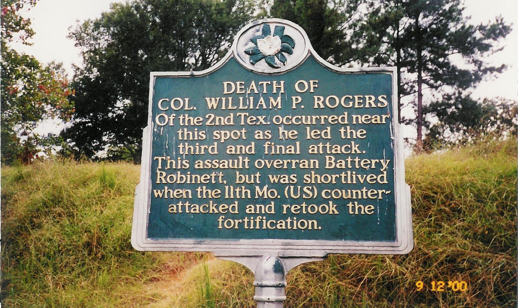 where William Rogers fell