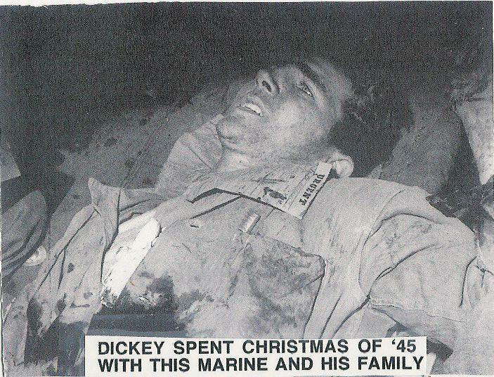 Marine wounded on Iwo Jima