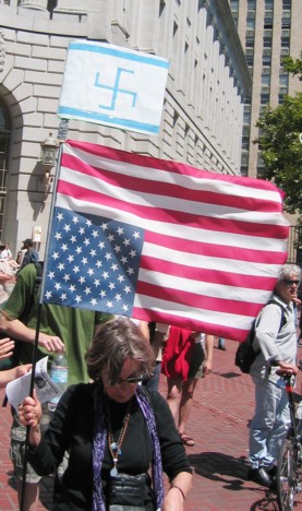 image of
protest flags from Zombie Time archive