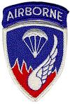 Korean War shoulder patch of
187 RCT used as a pocket patch in the Vietnam War
