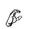fingerspelled letter C