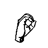 fingerspelled letter O