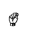 fingerspelled letter T