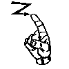 fingerspelled letter Z