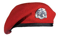 scarlet beret of USAF Combat
Controllers