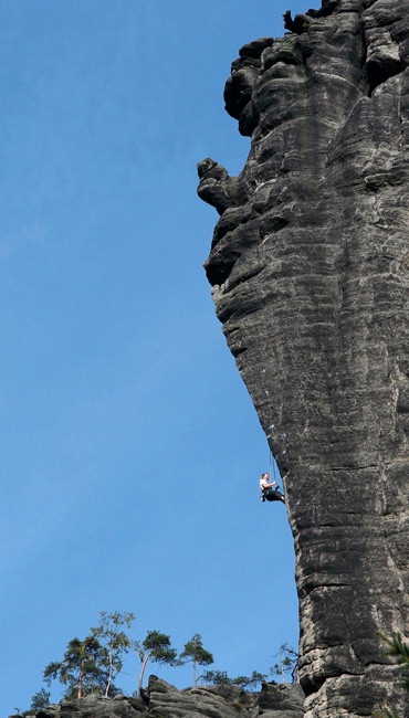 roped mountain climber