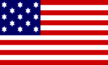 first American flag by
Francis Hopkinson