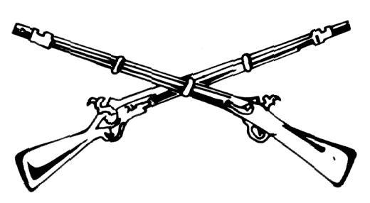 crossed-rifles branch
insignia of the U.S. Army Infantry