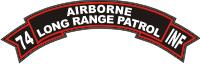 74th Infantry Long Range
Patrol scroll