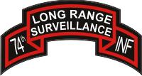 74th Infantry Long Range
Surveillance scroll