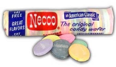 Necco flavored sugar wafers