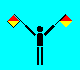 semaphor letter U