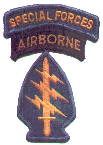 U.S. Army Special Forces
shoulder patch with Q-tab