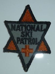original qualification patch
worn by National Ski Patrol rescuers