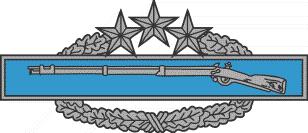 proposed 3-star Combat Infantryman's
Badge for fourth award