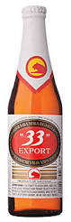 bottle of imported 33 beer
