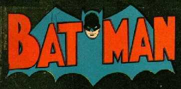nameplate banner for Bat Man
comics