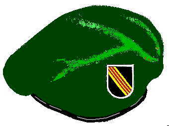 proverbial Green Beret with
VN-era flash