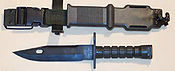 M-9 bayonet with wire-cutter
scabbard
