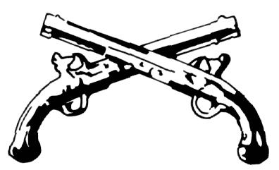 crossed-pistols branch insignia of
the U.S. Army Military Police